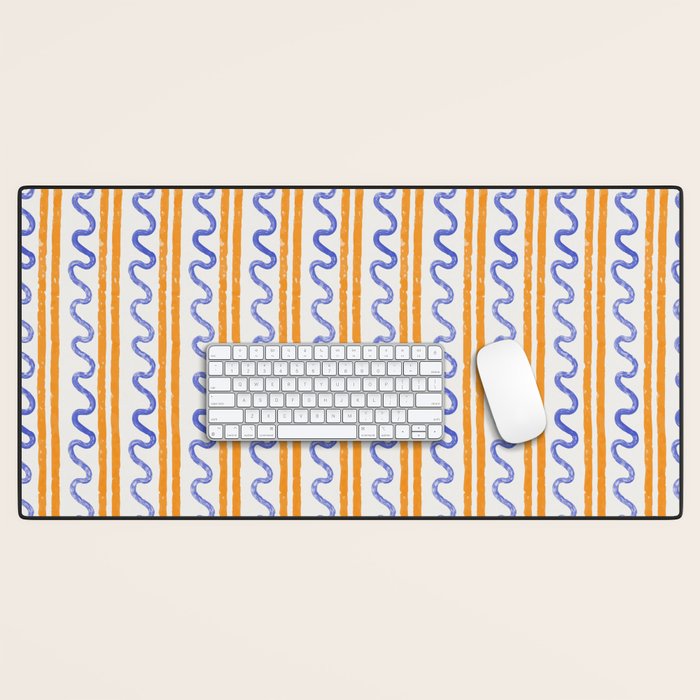 Electric Waves Desk Mat Gallery Image 1