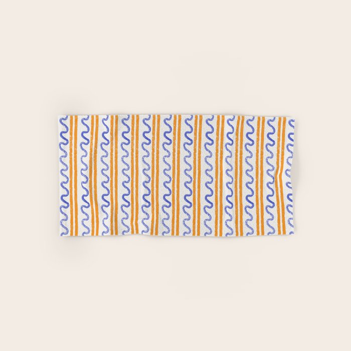 Electric Waves Bath Towel Gallery Image 1