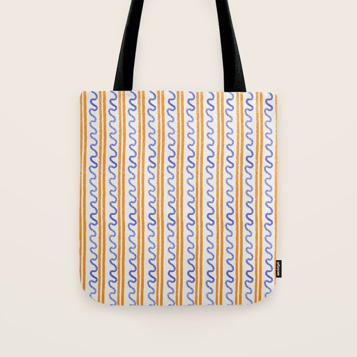 Electric Waves Tote Bag Gallery Image 1