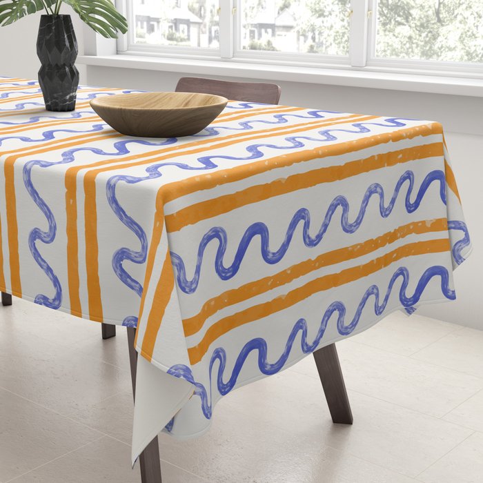 Electric Waves Tablecloth Gallery Image 3
