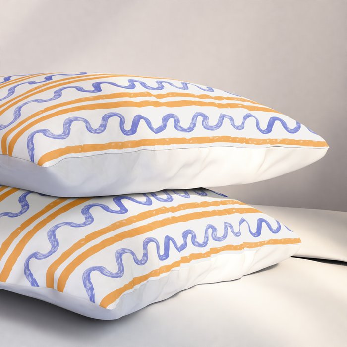 Electric Waves Pillow Sham Gallery Image 3