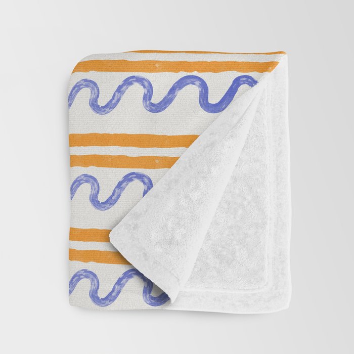 Electric Waves Throw Blanket Gallery Image 3