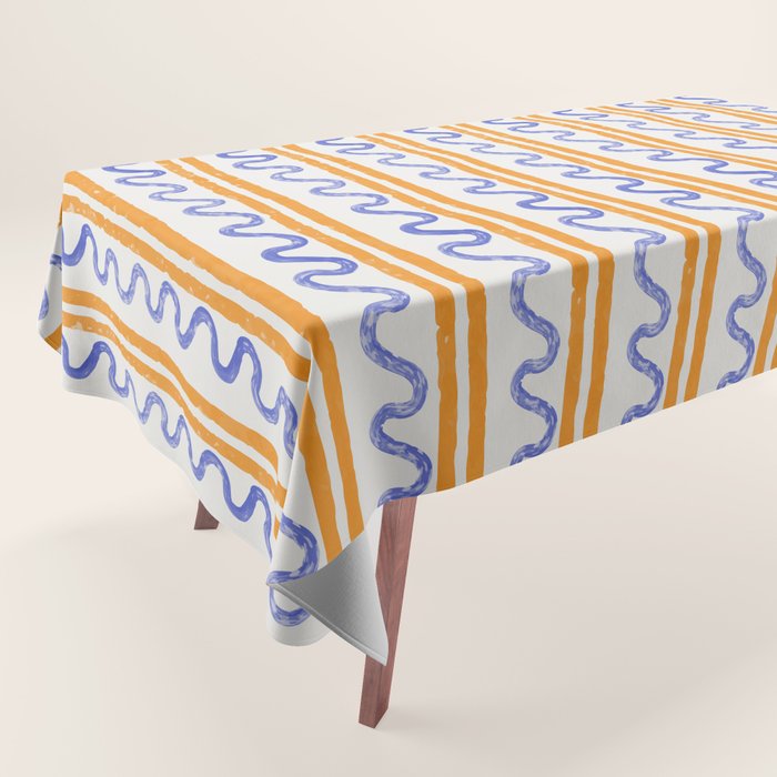 Electric Waves Tablecloth Gallery Image 1