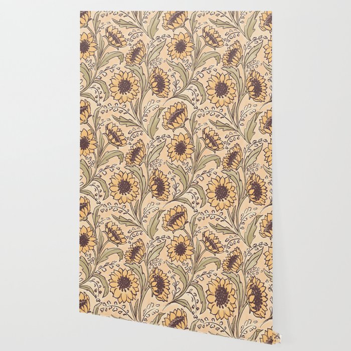 Sunflowers - gold Wallpaper Gallery Image 2