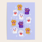 Lucky Waving Kitty Cat Maneki Neko Poster Gallery Image 4