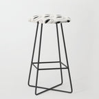 Black and white coffee drink mug doodle pattern Stool Gallery Image 1