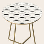 Black and white coffee drink mug doodle pattern Side Table Gallery Image 2