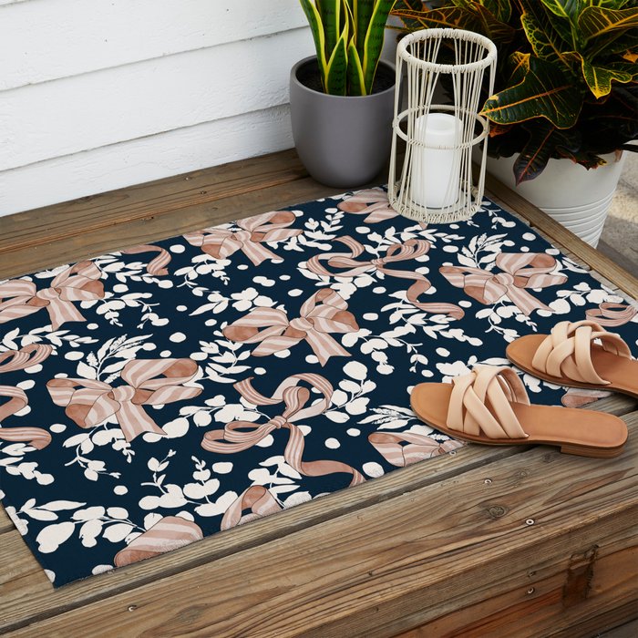 Whimsical Bows in Nature I Outdoor Rug Gallery Image 2