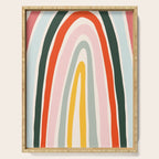 70s Vintage Rainbow Serving Tray Gallery Image 1