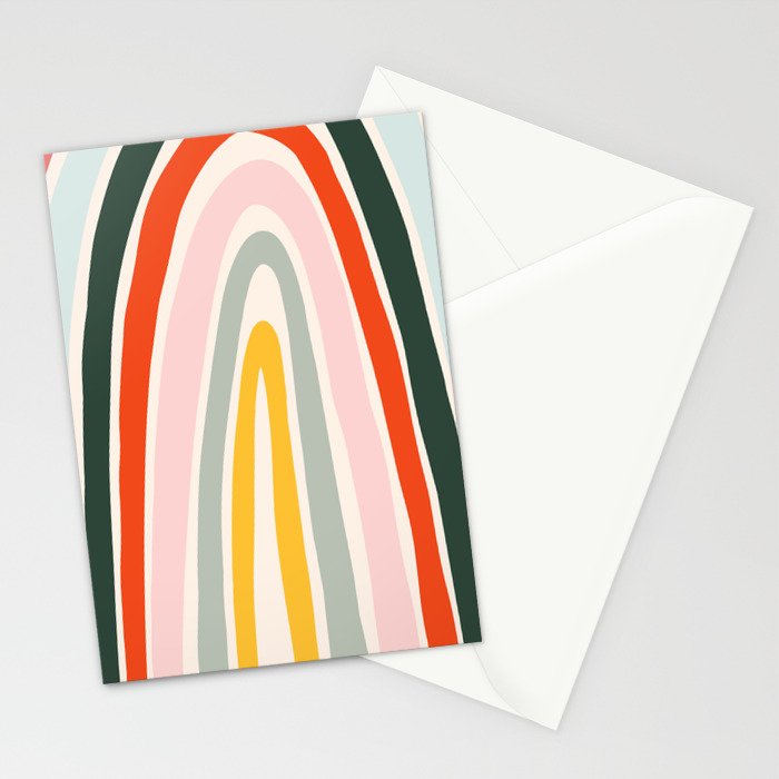 70s Vintage Rainbow Stationery Card Gallery Image 2