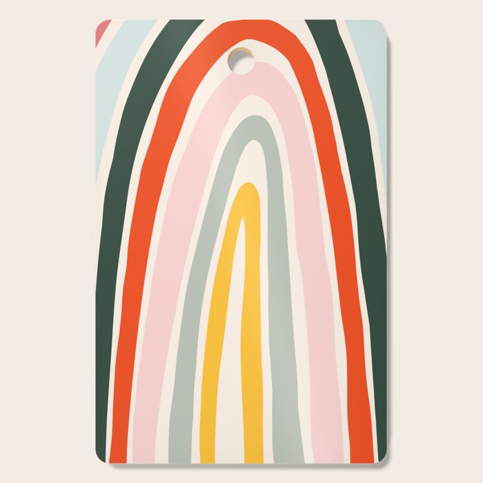 70s Vintage Rainbow Cutting Board Gallery Image 1