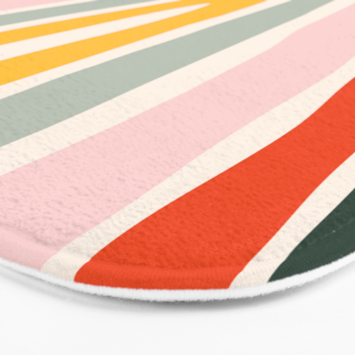 70s Vintage Rainbow Bath Mat Gallery Image 3