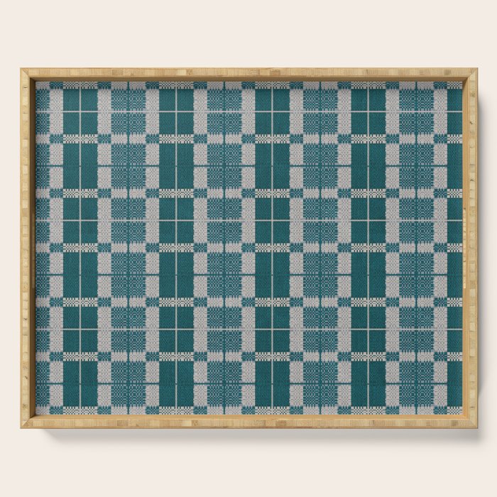 Woven Checker Serving Tray Gallery Image 1