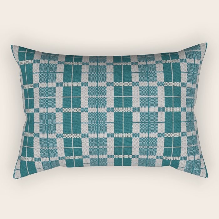 Woven Checker Rectangular Pillow Gallery Image 2