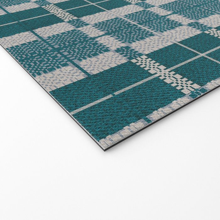 Woven Checker Welcome Mat Gallery Image 2