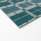 Woven Checker Welcome Mat Gallery Image 2