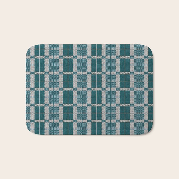 Woven Checker Bath Mat Gallery Image 1