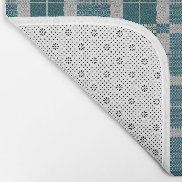 Woven Checker Bath Mat Gallery Image 2