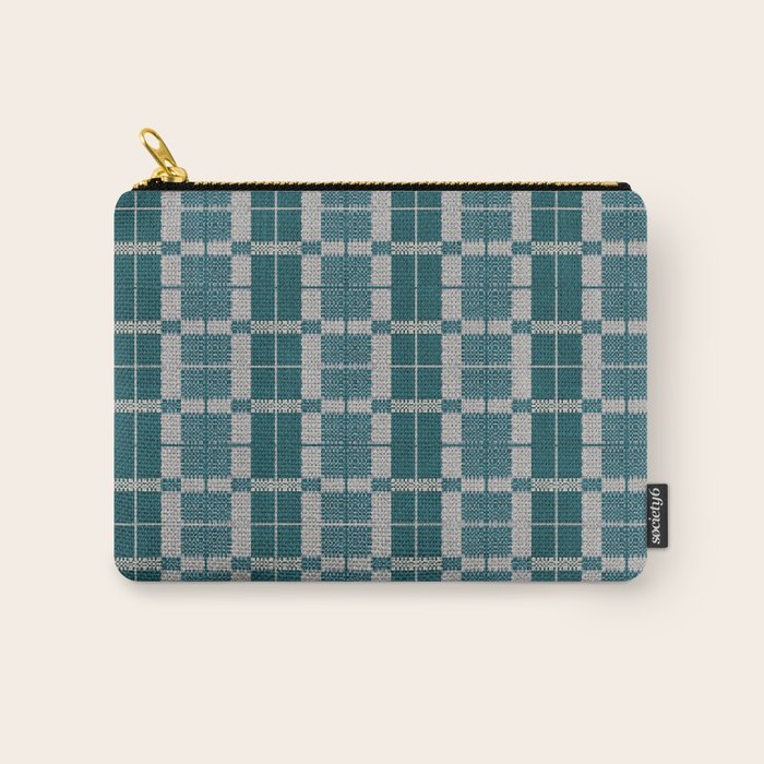 Woven Checker Carry All Pouch Gallery Image 1