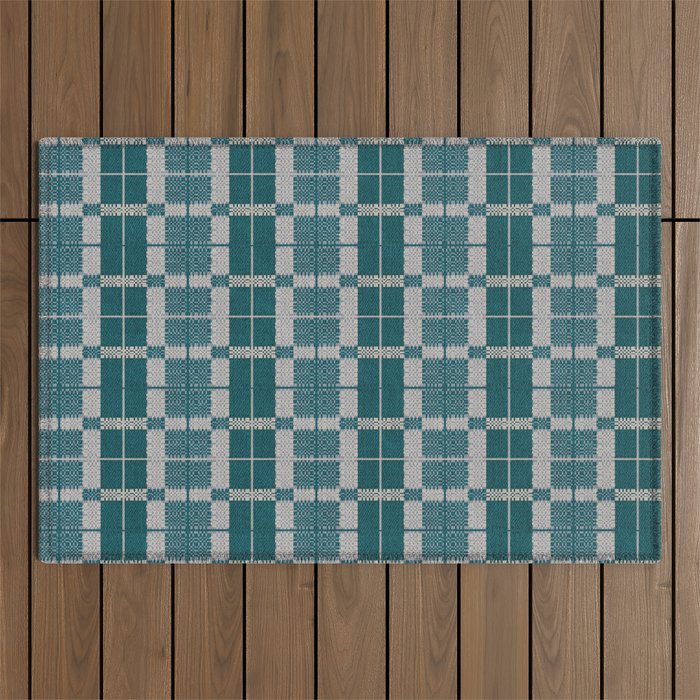 Woven Checker Outdoor Rug Gallery Image 1