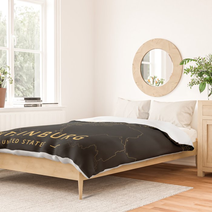 Gatlinburg, United States - Gold Duvet Cover Gallery Image 2