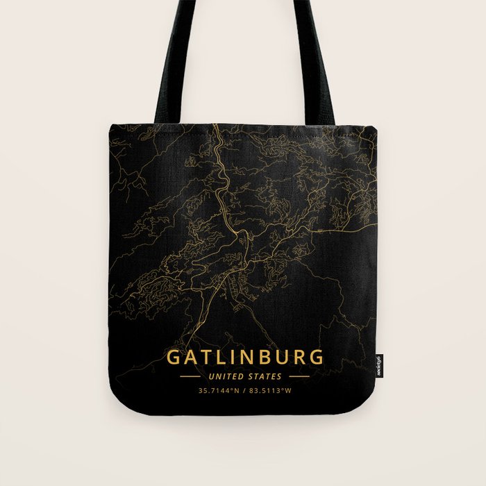 Gatlinburg, United States - Gold Tote Bag Gallery Image 1