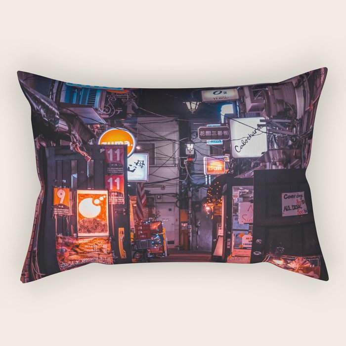 Golden Gai Tokyo Bar Crawl Rectangular Pillow Gallery Image 2