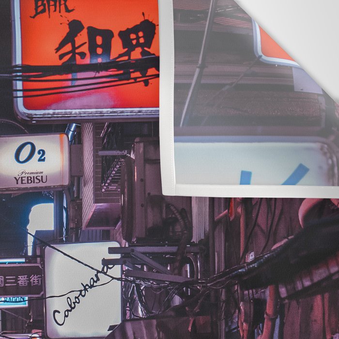 Golden Gai Tokyo Bar Crawl Wall Tapestry Gallery Image 3