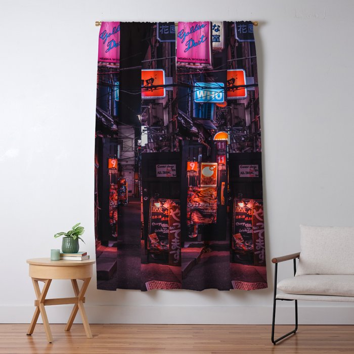 Golden Gai Tokyo Bar Crawl Window Curtain Gallery Image 5