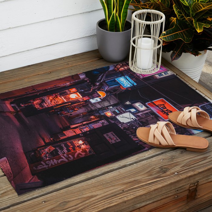 Golden Gai Tokyo Bar Crawl Outdoor Rug Gallery Image 2