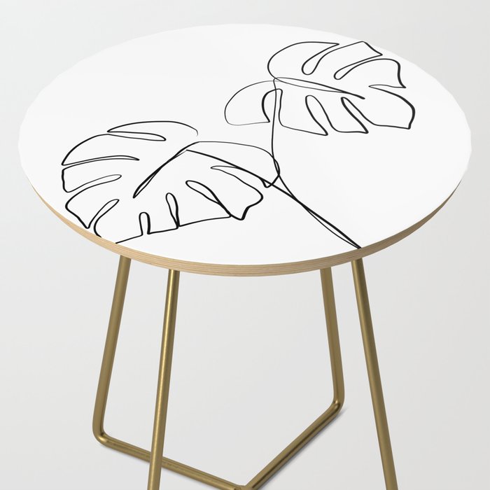 Monstera minimal Side Table Gallery Image 2