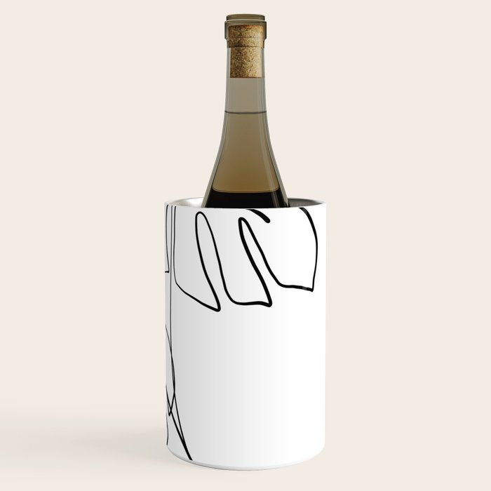 Monstera minimal Wine Chiller Gallery Image 3