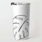 Monstera minimal Travel Mug Gallery Image 3