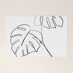 Monstera minimal Welcome Mat Gallery Image 1
