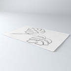 Monstera minimal Rug Gallery Image 3