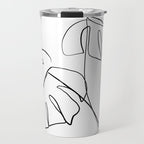 Monstera minimal Travel Mug Gallery Image 1