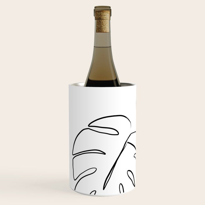 Monstera minimal Wine Chiller Gallery Image 2