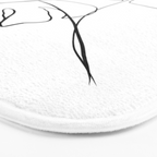 Monstera minimal Bath Mat Gallery Image 3