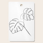 Monstera minimal Cutting Board Gallery Image 1