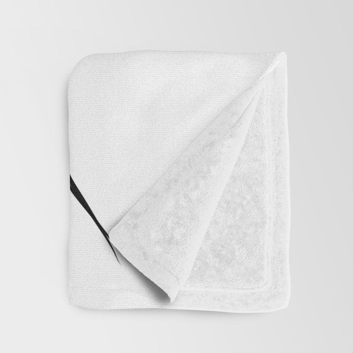 Monstera minimal Throw Blanket Gallery Image 3