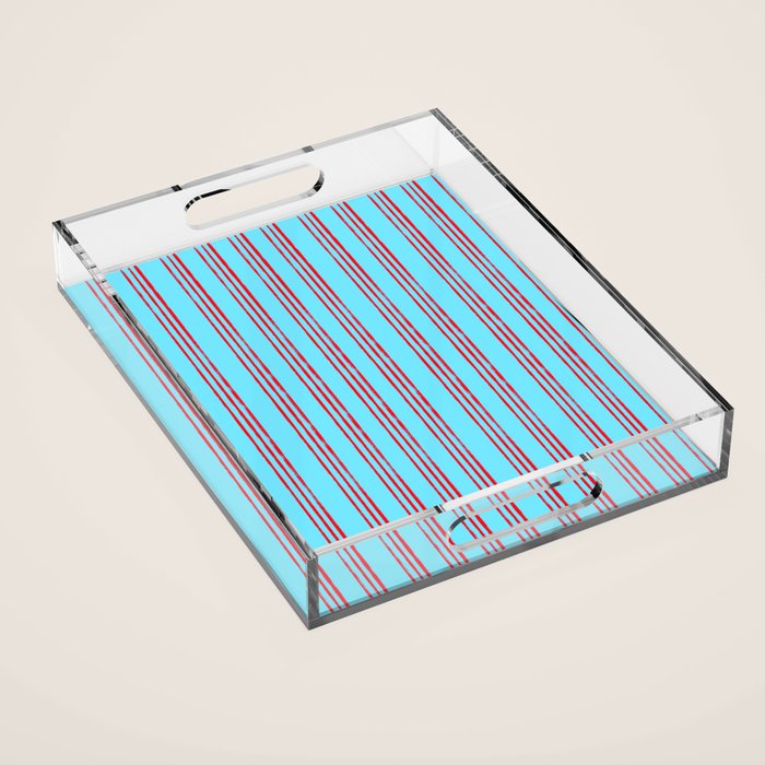 Americana Stripes Acrylic Tray Gallery Image 1