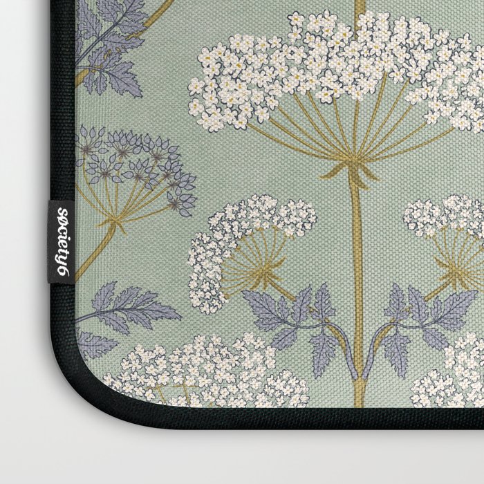 Vintage Sage Floral Laptop Sleeve Gallery Image 3