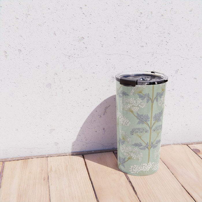 Vintage Sage Floral Travel Mug Gallery Image 4
