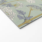 Vintage Sage Floral Welcome Mat Gallery Image 2