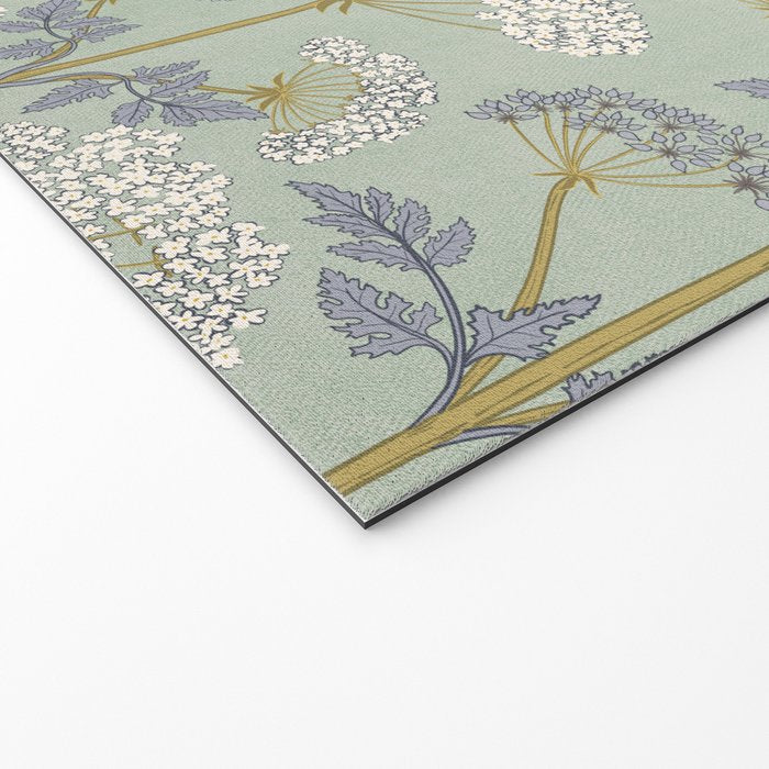 Vintage Sage Floral Welcome Mat Gallery Image 2