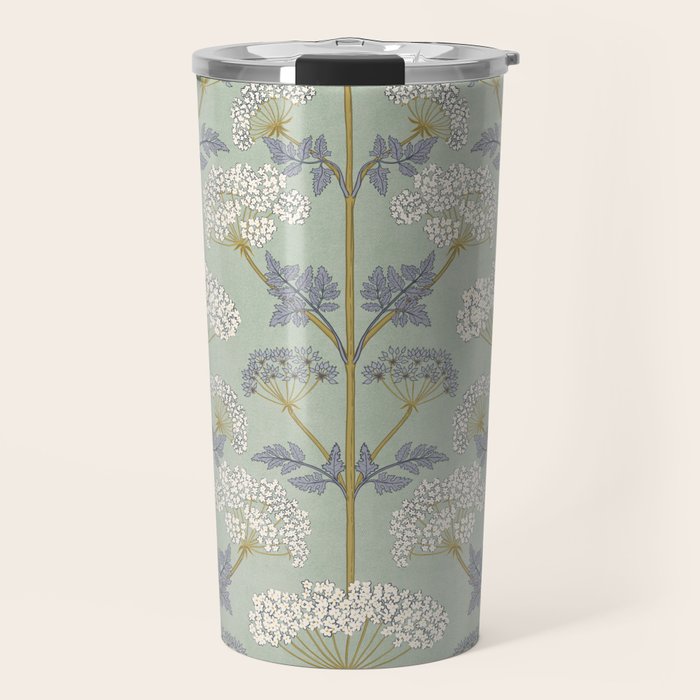 Vintage Sage Floral Travel Mug Gallery Image 1