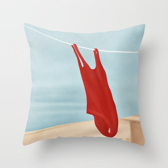 Bathing Suit Throw Pillow Gallery Image 1