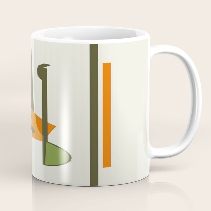 Mid-Century Modern Art Musical Strings Coffee Mug