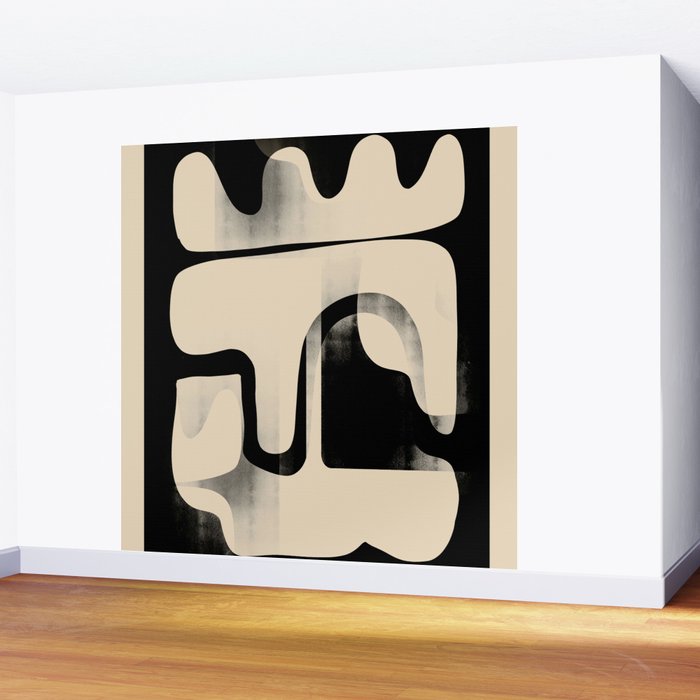 Modern Abstract Shapes 98 Wall Mural Gallery Image 2
