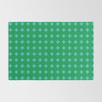 Swiss Cross Symbol in Blue & Green Rug Gallery Image 2